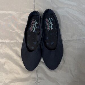 Skechers Navy Slip-On Flats